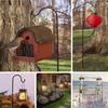 Iron Sheep Hook Garden Lamp Stand for Outdoor Decor
