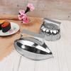 Pumpkin Style Onigiri Mold 304 Stainless Steel Rice Ball Mold with Handle Pawpaw Style Rice Mold Portable Riceball Mold