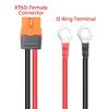 XT60IF Female Plug to O Type Terminal Converter Cable Wire Perfect for Solar Charging Features Fire Resistant Properties