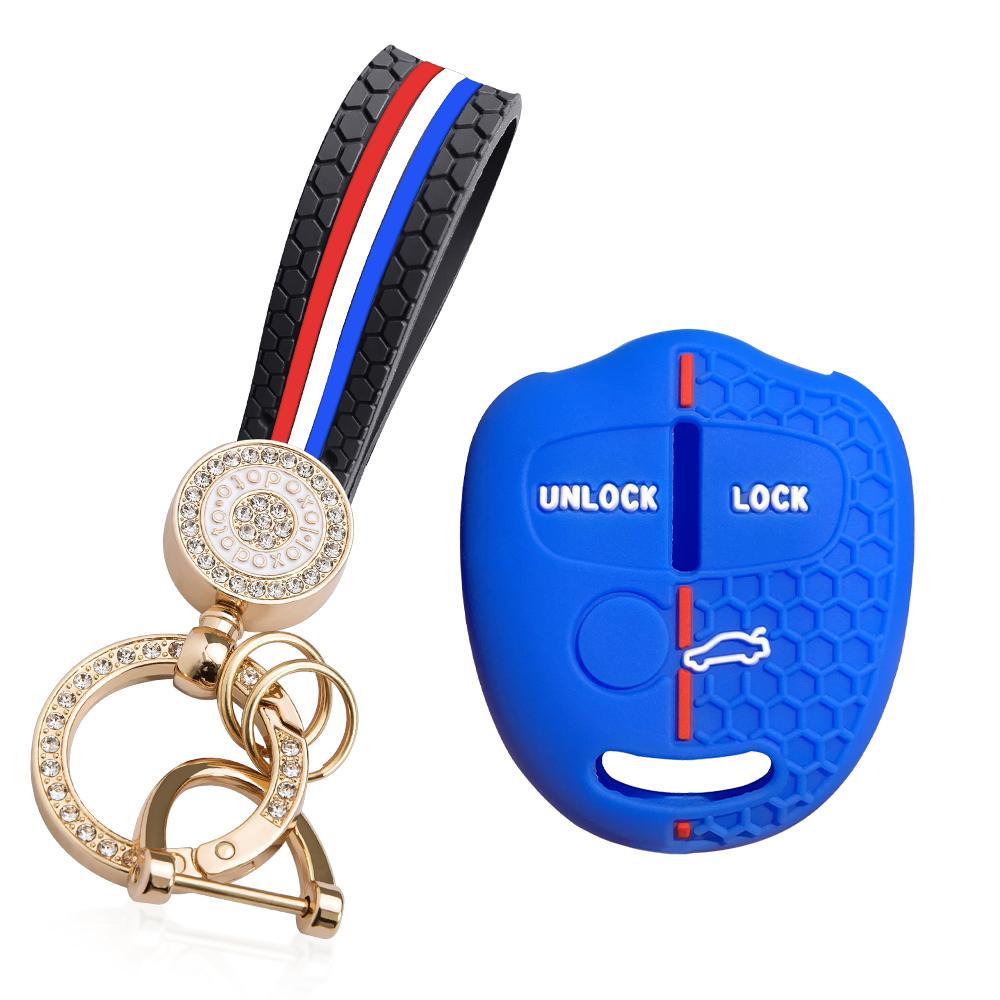 For Mitsubishi Outlander XL Pajero Lancer Asx Attrage Grandis 3 button Silicone car Key Protective Cover Case Keychain Shell