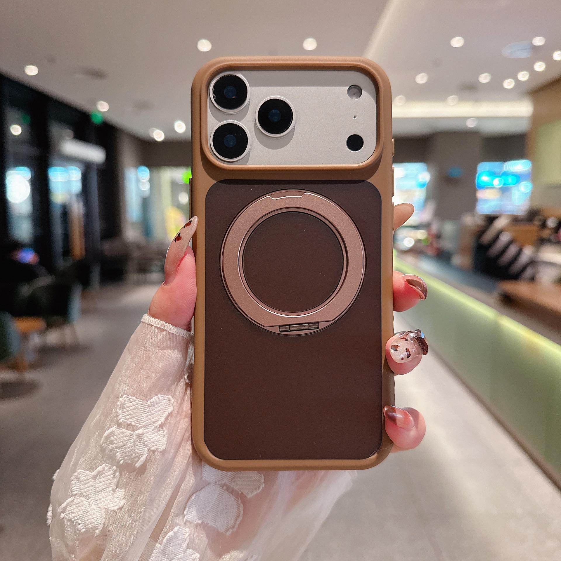 

For Apple 17 Pro Max360 Swivel Stand Mobile Phone Case Matte S26