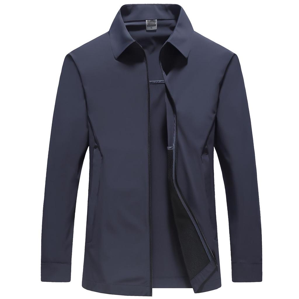 Ice Silk Men's Summer Sun Protection Lightweight Business Casual Jacket