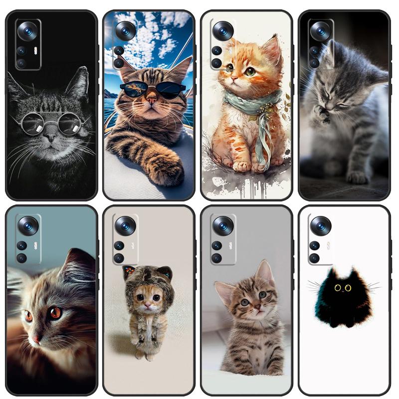 Kitted Cats Cute Case For POCO F5 X5 X3 Pro F4 X4 F3 C65 Cover For Xiaomi 13T Pro 11T 12T 14 12 13 Lite 12X