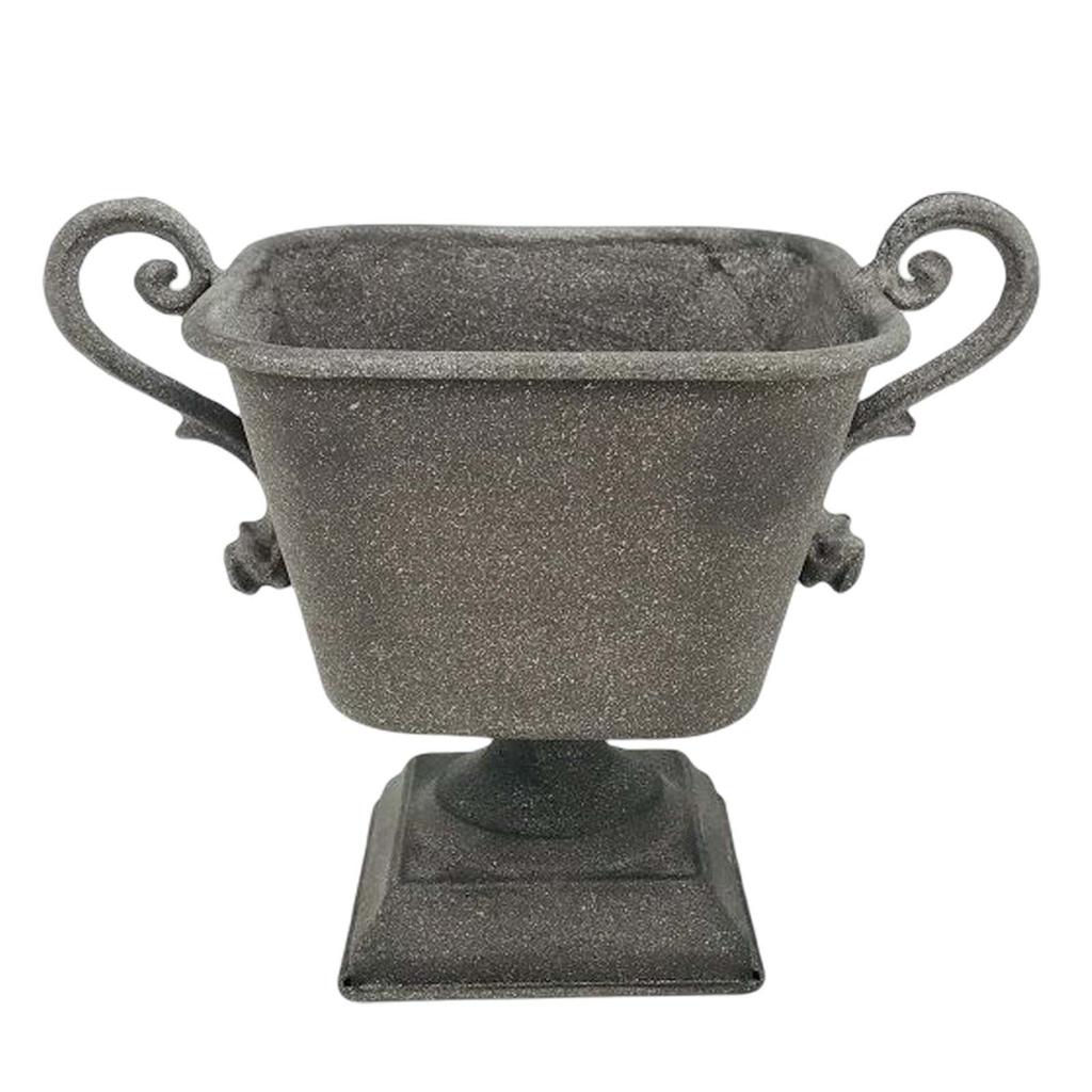 Retro Metal Flower Pot , Iron Vase, Flowerpot for Home Decor, Garden Flower Vase, Rustic Farmhouse Iron Art Planter