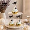 Halloween Dessert Decoration 8 Pcs Cat Cupcake Topper, Black Cake Cute Kitten Topper for Creamy Desserts Food Pick Baby Shower Birthday Wedding Party