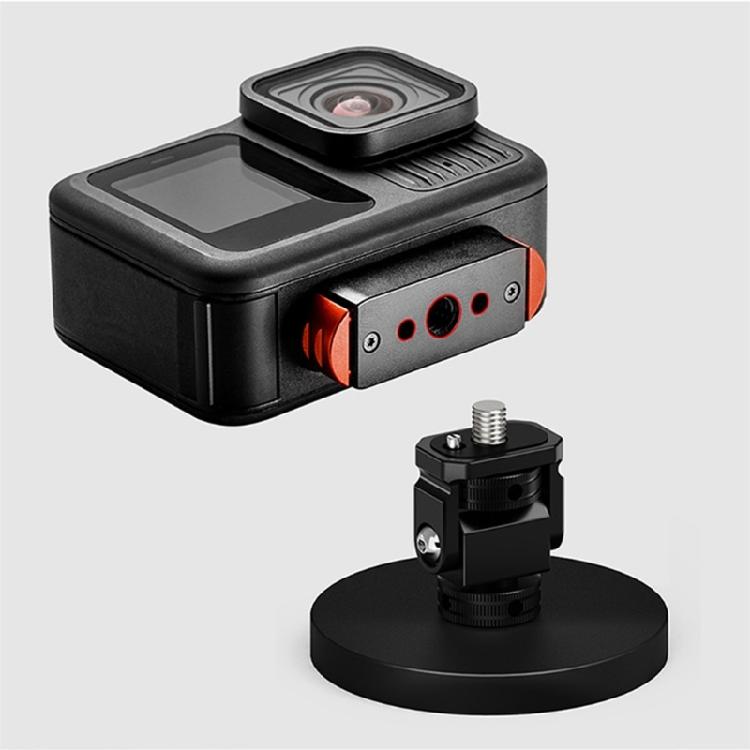 Silny Magnetyczny Uchwyt Zaciskowy do Kamery Z Pozycjonowaniem 360° Korpus ze Stopu Aluminium Warstwa Ochronna z Silikonu Dla Stabilnego Ujęcia