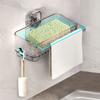 Towel Sink Drain Basket Dishcloth Sink Sponge Holder Durable Shelf Storage Rack  For Bathroom