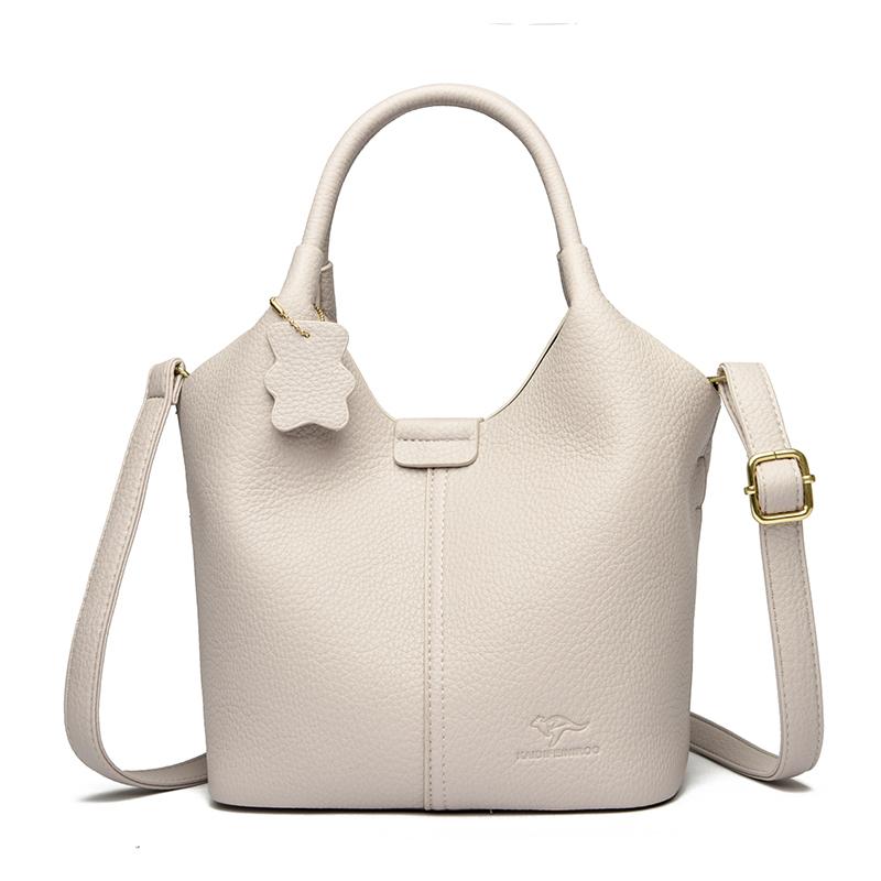 Women's vintage PU leather shoulder bag  monochromatic  simple style  feminine bag  crossbody bag