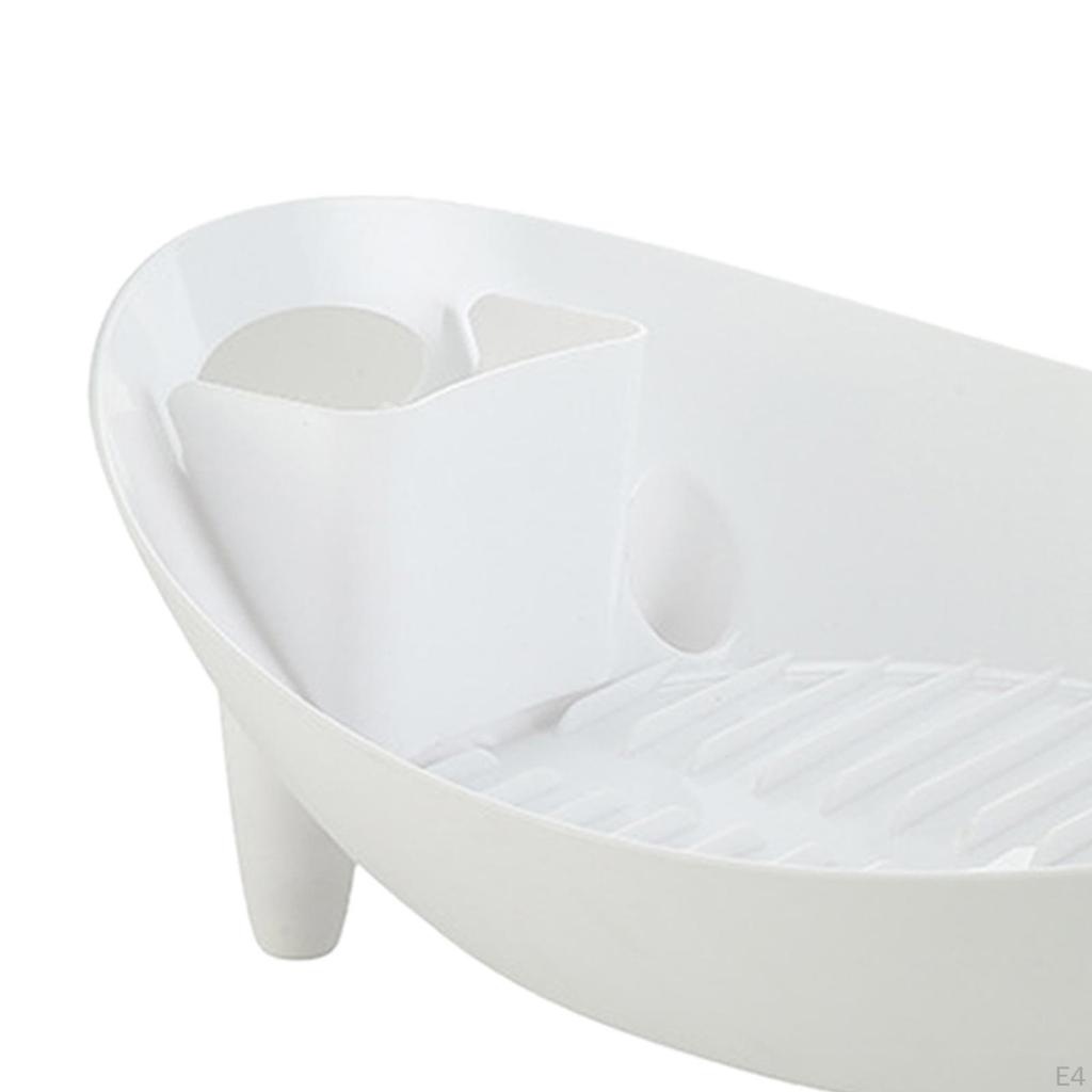 Compact Dish Drying Rack for Kitchen Sink - Efficient Drainage and Space Saving Solution