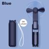 Mini Small Pocket Fan Solid Color Cooling Hand Fan Portable Handheld Fan  Outdoors