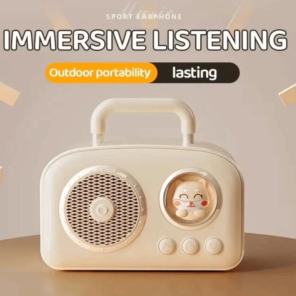 USB Interface Mini Retro Bluetooth Speaker Rich Bass Wireless Speaker Portable Speaker Student Use