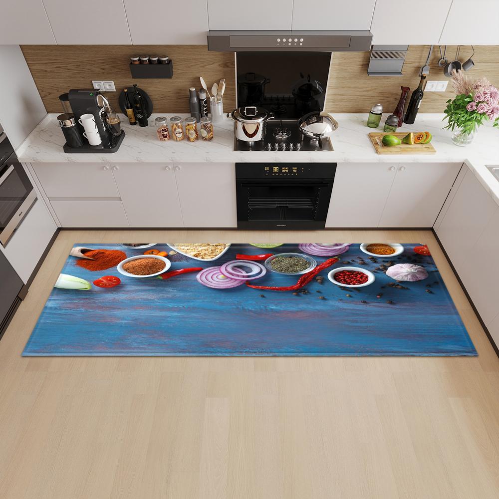 Kitchen Mat Entrance Door Mat Living Room Bedroom Long Carpet Corridor Non-slip Floor Children's Carpet