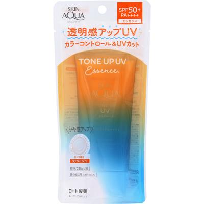 Skin Aqua Tone Up UV Essence Latte Beige 80g Protezione solare. (Per evitare un'applicazione non uniforme, applicare in