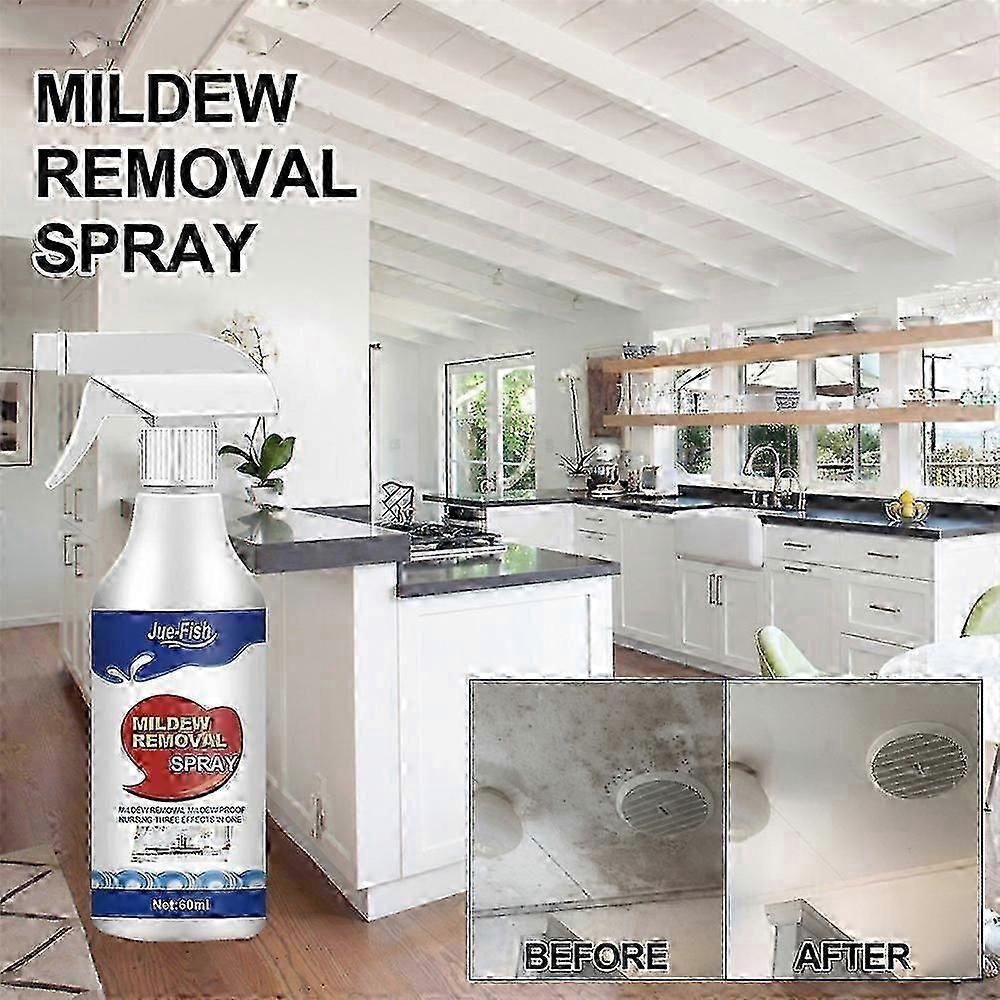60ml Mildew Cleaning Spray Mildew Cleaner Foam Quick Remove For Kitchen Bathroom myi