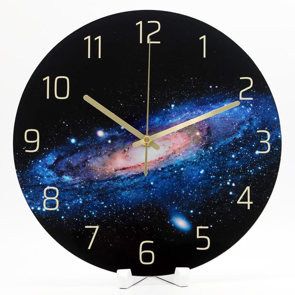 Seaside Wonders 12-Inch Silent Quartz Wall Clock for Home Decor and Children's Room