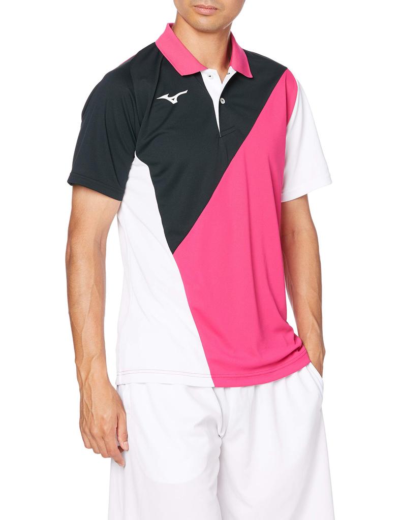 Mizuno Tennis Game Short Japan Size XL to Japanese Size Shirt, Sleeve, 62JA0015, Pink, (equivalent XL)