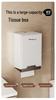Punch-Free Wall-Mounted Tissue Box Holder for Bathroom, Kitchen, and Living Room