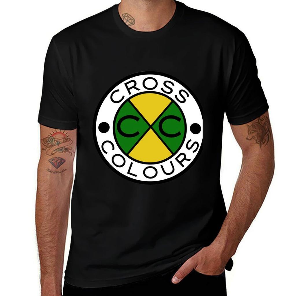 Cross Colours 90s Clothes Tshirt Essential Solid Color Tshirt