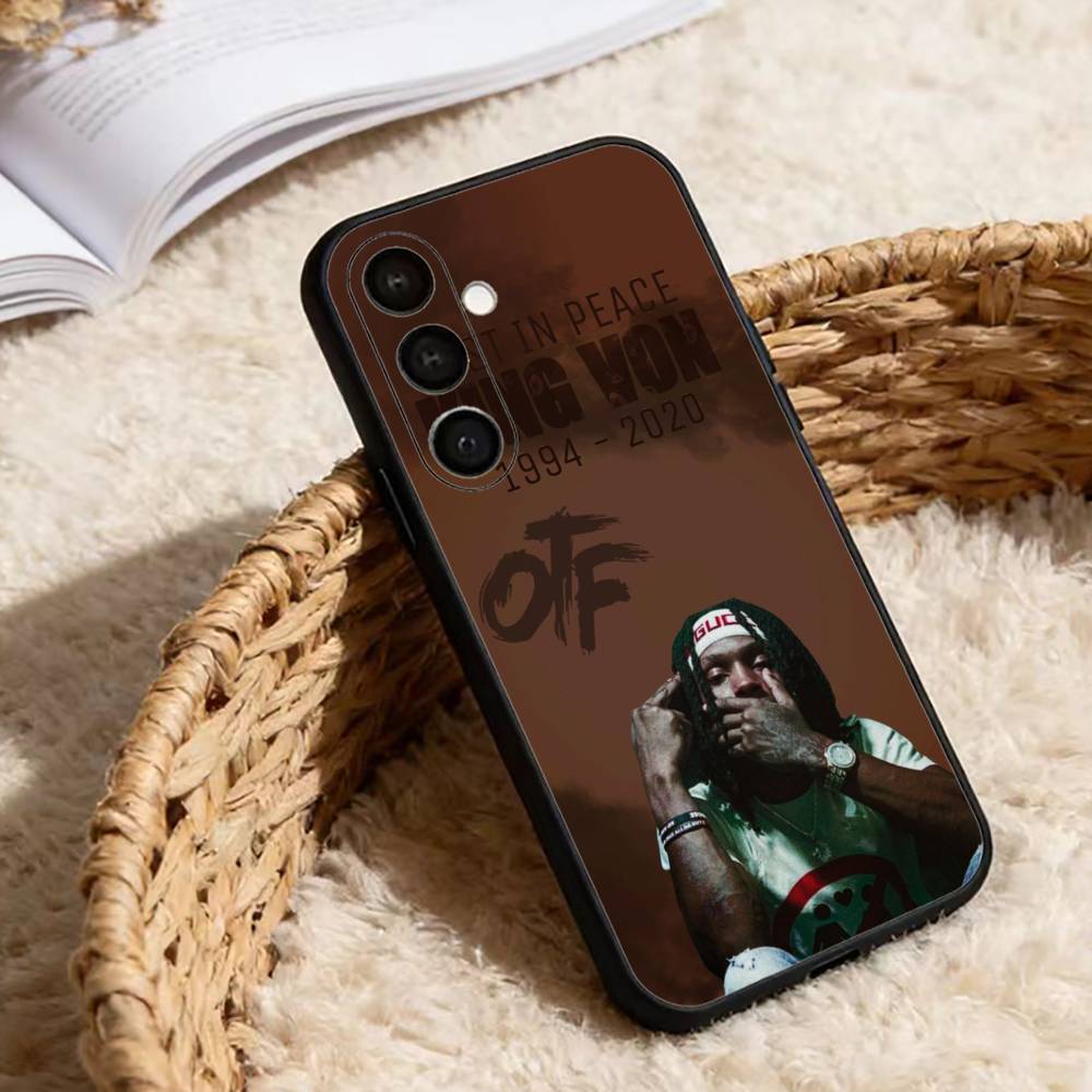 Cool Rapper K-King Von Phone Case For Samsung Galaxy A13,21s,22,31,32,52,53,71,72,73,Soft Black Cover