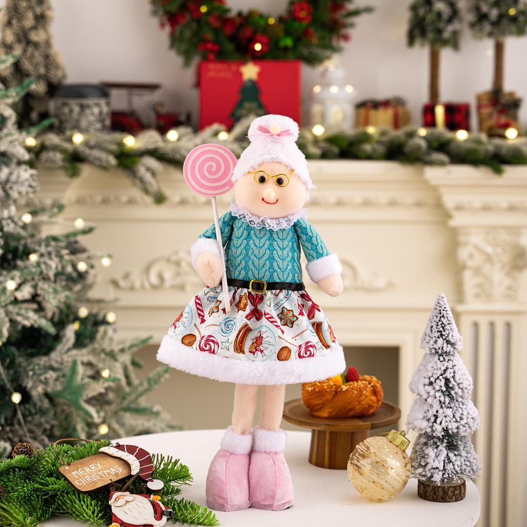 Christmas Collection Doll Legs Retractable Fabric Plush Doll Cute Desktop Decoration Gift Suitable For Boys And Girls Lovers