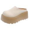 Thick bottom heightening lazy Boken slippers women's 2025 summer new Korean version fashion casual bag head half slippers outer wear