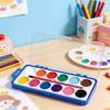 1 SET Kinder-Kunstpigmente 12 Farben 16 Farben Liebe Großzügige Box Halbtrockenes Pigmentpulver Malset Aquarell