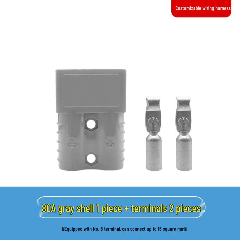 Anderson Electric Forklift Battery Charging Connector Plug for 50A, 80A, 120A, 175A, and 350A.