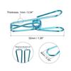 uxcell Tablecloth Clips, 32mm Long Carbon Steel Wire Clamps for Fixing Tablecloths and Drapes, Blue, Pack of 16