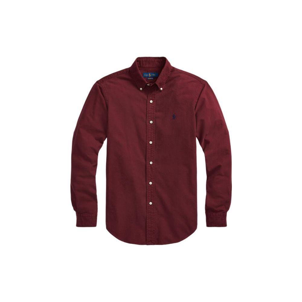 Polo Ralph Lauren Solid Logo Embroidered Long Sleeve Shirt Men shirts MNPOWOV16821745-600