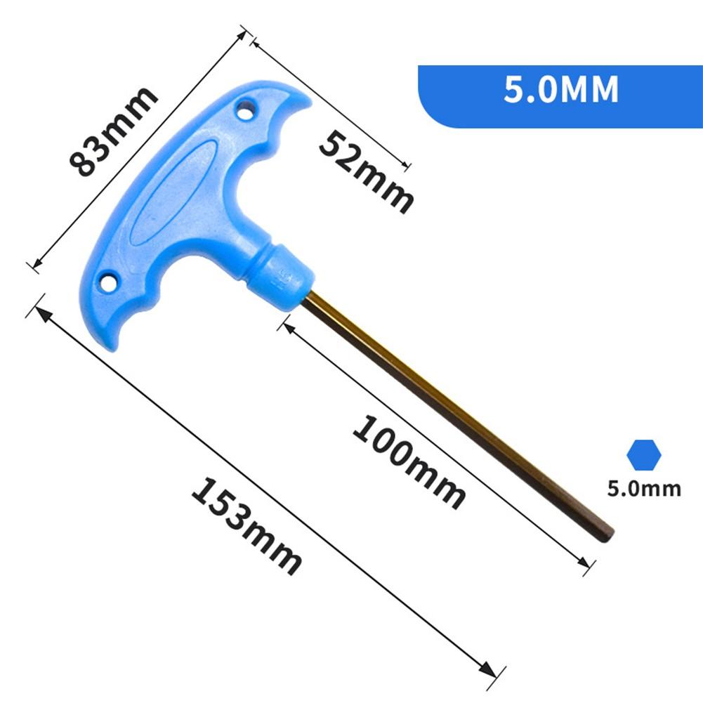 Furniture Assembly Tool Long Handle Hex Wrench T Type Hex Wrench DIY Enthusiasts