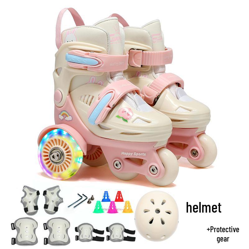 Beginner Children's Double Row Roller & Ice Skates