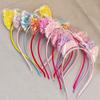 Korean Glitter Crown & Cat Ears Headband for Girls - Cute Hair Accessories