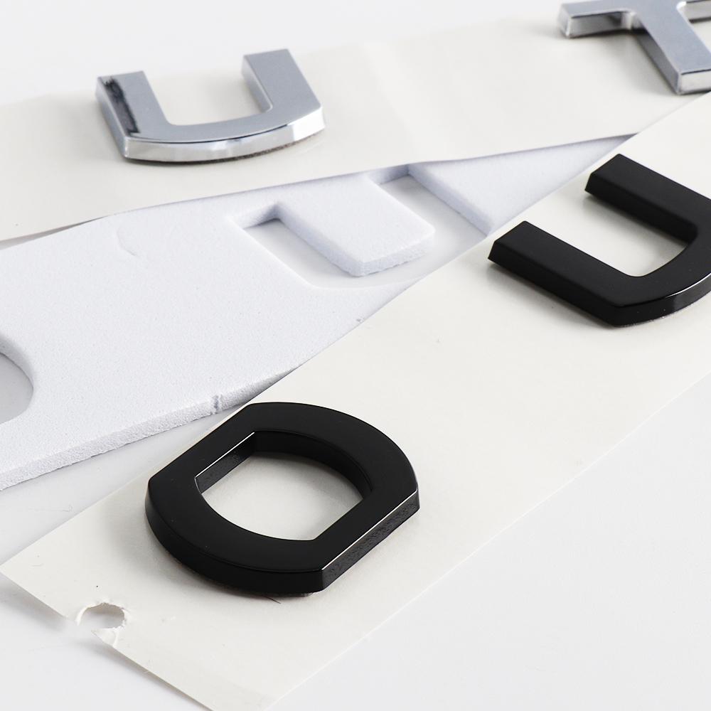 Car Front Hood Letter Badge Replacement Sticker Decoration For Mitsubishi Outlander Ralliart Lancer Evolution Grandis Pajero ASX