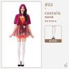 Halloween costume Little Red Riding Hood carnival costume cosplay witch costume broom witch skirt cape