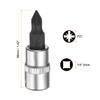 3pcs PZ1 PZ2 PZ3 Bit Socket S2 Steel 1/4" Square Drive Extension Impact Bit Socket Wrench Adapter Hand Tools