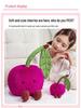 Cherry Peach Plush Toy - Cute Comfort Doll for Children