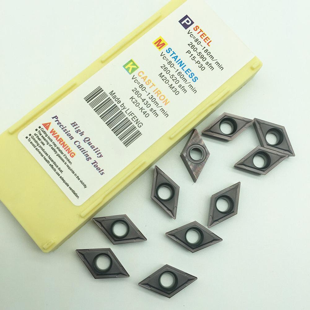 

New Practical Carbide Inserts Insert 10pcs/box Accessories CNC DCMT11T304 LF6018 Parts Replacements Turning Home China Mainland