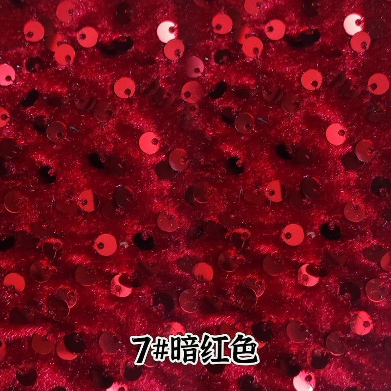 Evening Gowns Encrypt Shining 5mm Sequin Fabric Stretch Velvet Fabrics For DIY Wedding Elegant Party Dresses handmade DIY, etc