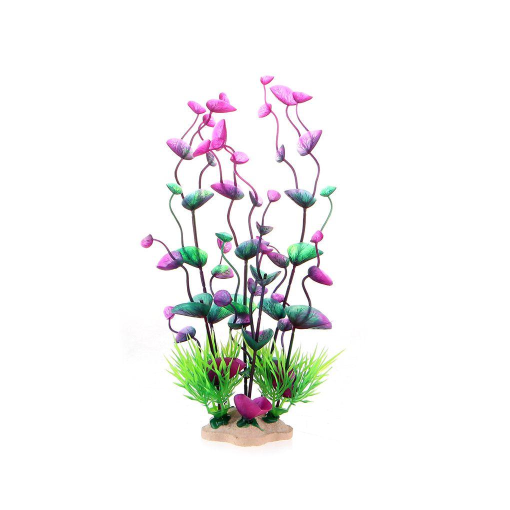 

Artificial Aquarium Fish Tank Green Plastic Plant Decoration Ornament Flower