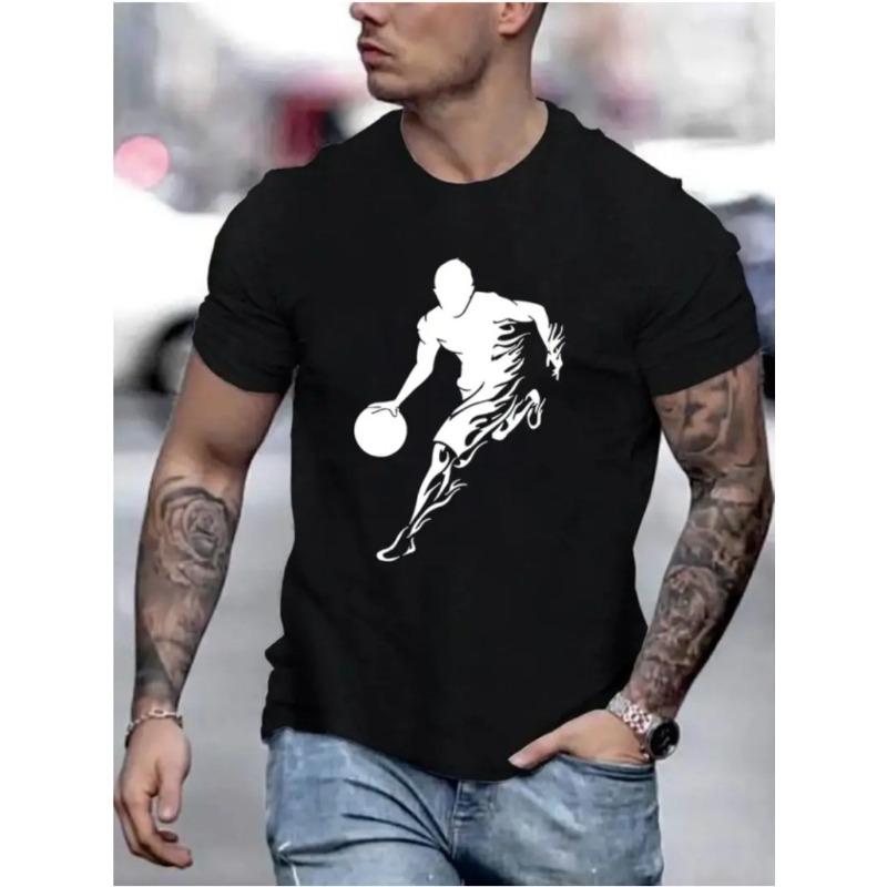 3D Printed Fashionable Breathable Comfortable Summer Casual Plus Size Men's T-shirt