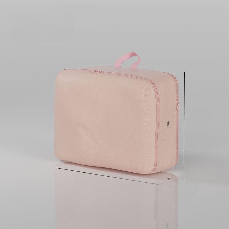 

Зимняя сумка для хранения одеял, компрессионная сумка, специальная сумка для хранения пуховиков, одеял, шелковых одеял, органайзер для хранения постельных принадлежностей large 54 * 42 * 30CM розовый