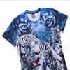 Versatile Short Sleeves Tiger Design T-shirt In Soft Cotton For All Seasons And Occasions