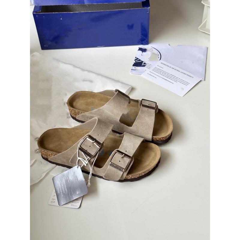 Birkenstocks pure original couple's new bag head cool slippers lazy person wearing Birkenstocks outside
