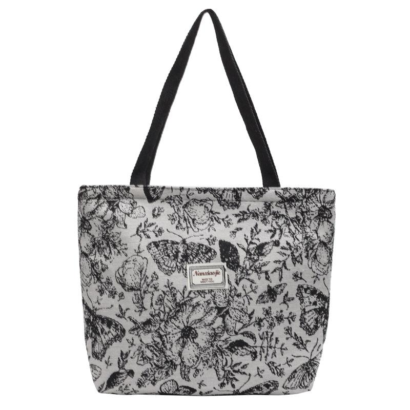 Large Capacity Single Shoulder Handbag for Women New Canvas Bag for Women Ins Versatile Shopping Commuter Tote Bag for Women