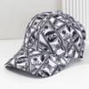 Hat Men's Graffiti Spring and Autumn Poker Printed Hip Hop Baseball Hat Summer Versatile Sunscreen Duck Tongue Hat
