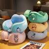 Cinnamoroll U-förmiges Reisekissen mit Wasserkristall-Samt für Büro- und Autonutzung