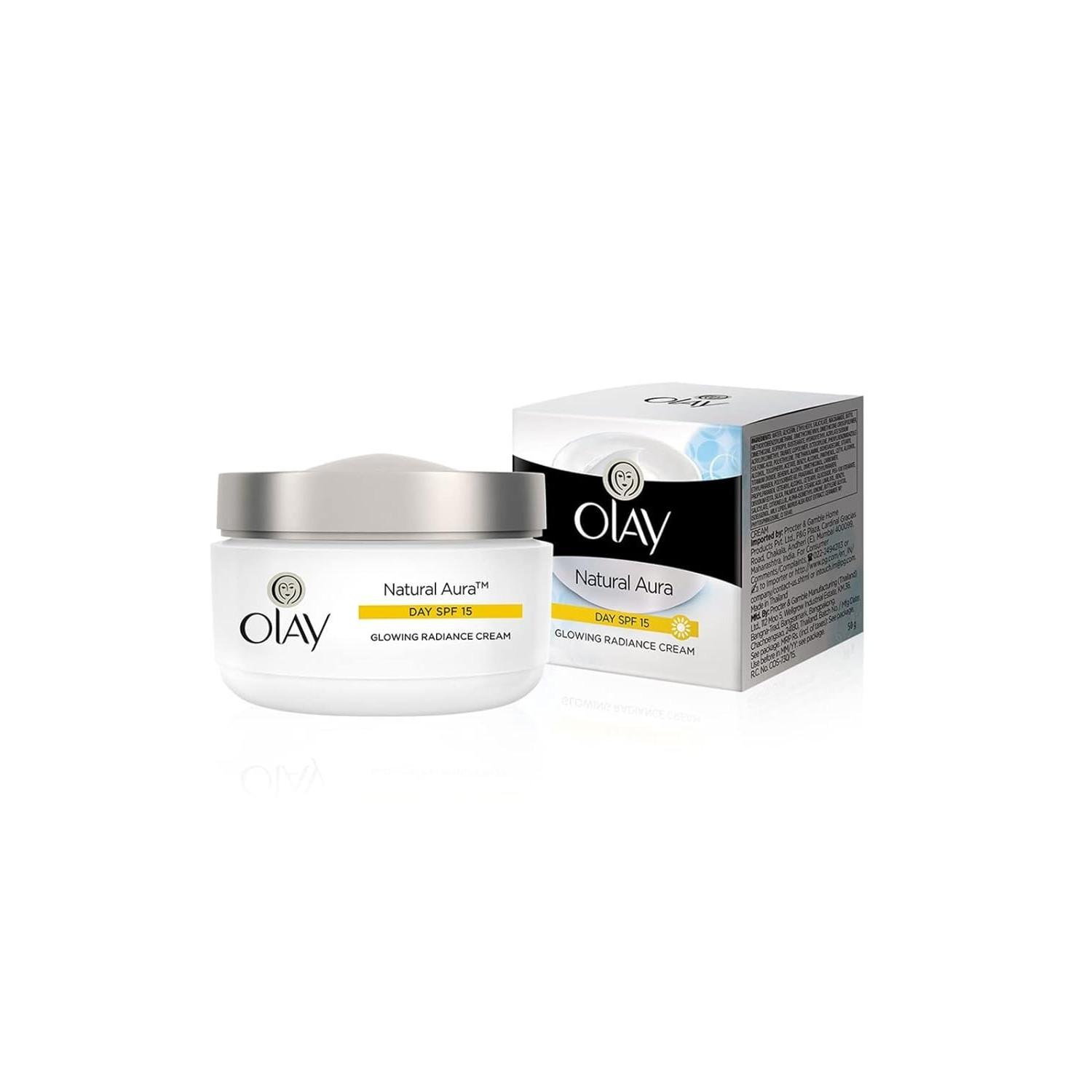 @ Olay Natural Aura Day Cream With SPF 15 Glowing Radiance Cream 50Gm