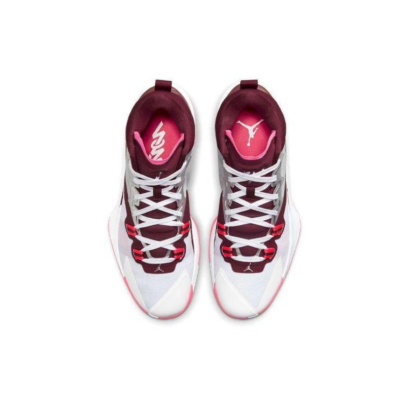 Jordan Zion 1 PF Marion unisex mid-top basketball shoes silver white pink domestic version DA3129-100