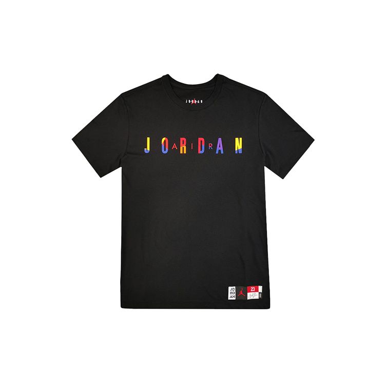 

Мужская дышащая футболка с коротким рукавом Jordan Vibrant Logo, черные AT8943-010 XL