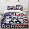 Historic Route 6,Mother Road,mãe estrada Beding Set Print With Pilowcase Bed Soft Duvet Cover Single Double Quen Super King-Sized Dimensionsd